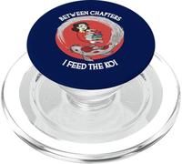 Entre capítulos I Feed The Koi Funny Book Lover PopSockets PopGrip para MagSafe