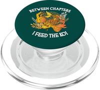 Entre capítulos I Feed The Koi Funny Book Lover PopSockets PopGrip para MagSafe