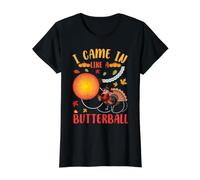Entré como un Divertido Día de Acción de Gracias de Acción de Gracias de Butterball Camiseta gráfica económica, Mujer, Negro, L