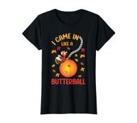 Entré como un Divertido Día de Acción de Gracias de Acción de Gracias de Butterball Camiseta gráfica económica, Mujer, Negro, M