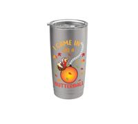Entré como un divertido Día de Acción de Gracias de Acción de Gracias de Butterball Vaso térmico de acero inoxidable de doble pared