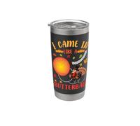 Entré como un divertido Día de Acción de Gracias de Acción de Gracias de Butterball Vaso térmico de acero inoxidable de doble pared