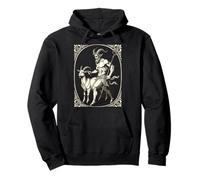 Entre la travesura y la Amenaza demoníaco ilustración Sudadera con Capucha