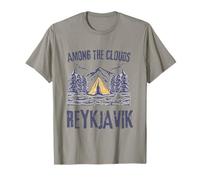 Entre Las Nubes Viajes de Vacaciones Reikiavik Islandia Camiseta