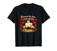 Entre los Datos y los gráficos Ciencia de Datos Gráfico Camiseta
