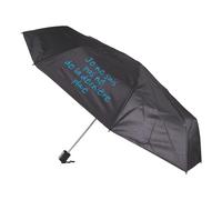 ENTRE TEMPS - PL301/36 Paraguas Bastón Diseño Lúdico con Mensaje Ilustrado - Apertura Clásica - Protección Óptima - Funda Incluida - Tamaño 94 cm - Color Aleatorio