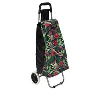 ENTRE TEMPS, SH0017 - Carro de la Compra con 2 junglas, Gran Capacidad de Almacenamiento, Estructura Robusta y Duradera, Ruedas manejables y estables, Comodidad de Uso, Jungla