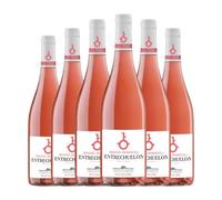 Entrechuelos Rosado Vino de la Tierra de Cádiz Crianza 75 cl Vino rosado (Caja de 6 Botellas de 75 cl)