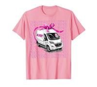 Entrega Conductor Paquete Mensajero Entrega Van Girl Coquette Camiseta