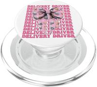 Entrega Conductor Paquete Mensajero Entrega Van Girl Coquette PopSockets PopGrip para MagSafe