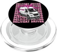 Entrega Conductor Paquete Mensajero Entrega Van Girl Coquette PopSockets PopGrip para MagSafe