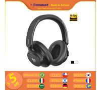 Tronsmart Q20S Cascos Inalámbricos Cancelación de Ruido Activa Híbrida con Varios Modos, Sonido Hi-Res Audio, 60H Reproducción, Control de App, Ajuste Cómodo, Wireless Auriculares con Micrófono