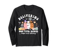 Entregando Boo-Tiful Bebés Parto Y Parto L&D Halloween Manga Larga