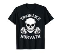 Entrena como Horvath WOD Training Barbell Juegos Camiseta