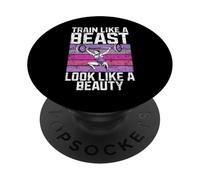 Entrena como una Bestia Parece un Entrenador Personal de Belleza PopSockets PopGrip Adhesivo