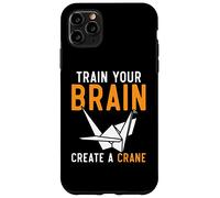 Entrena tu Cerebro CREA una grulla Papel Origami Arte Japonés Carcasa para iPhone 11 Pro MAX