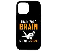 Entrena tu Cerebro CREA una grulla Papel Origami Arte Japonés Carcasa para iPhone 12 Pro MAX