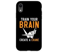 Entrena tu Cerebro CREA una grulla Papel Origami Arte Japonés Carcasa para iPhone XR