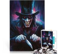 Entrena tu Cerebro y Tus Manos Asesino del Terror Rompecabezas para Adolescentes 1000 Piezas 26x38cm con póster a Juego y Hoja de Trivia Apto para Mayores de 14 años.