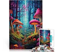 Entrena tu Cerebro y Tus Manos Bosque psicodélico Rompecabezas para Adolescentes 1000 Piezas 26x38cm Cumpleaños