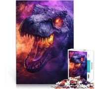 Entrena tu Cerebro y Tus Manos Dinosaurio Jurásico T Rex Rompecabezas para Adolescentes de 1000 Piezas 26x38cm Grandes Regalos y Juguetes para Mayores de 14 años