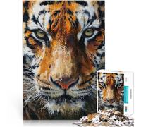 Entrena tu Cerebro y Tus Manos La Mirada del Tigre Rompecabezas para Adolescentes de 1000 Piezas 26x38cm Lista de Deseos con Papá Noel para Mayores de 14 años
