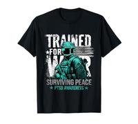 Entrenado para la guerra que sobrevive a la paz Concientización sobre el TEPT 4 de julio Camiseta
