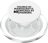 Entrenado por manuscritos templados por Sparring Hema PopSockets PopGrip para MagSafe