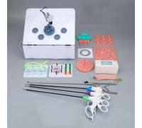 Entrenador 3D for cirugía laparoscópica - Bionic Box con 10 modelos de sutura y 4 instrumentos for ginecología obstetricia