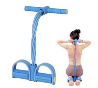 Entrenador abdominal, bandas de resistencia para pies con asas, equipo de entrenamiento para sentarse, expansor de culturismo, entrenador de cuerpo completo para el hogar, cuerda de tensión