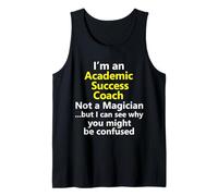 Entrenador Académico Coaching Tutor Escuela Redacción Matemática Lectura Camiseta sin Mangas
