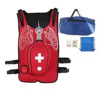Entrenador antiasfixia para adultos y niños, chaleco de entrenamiento de práctica Heimlich con palmada en la espalda, modelo de rescate de primeros auxilios para prevención de asfixia