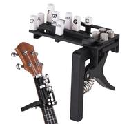 Entrenador de acordes de guitarra | Asistente de acordes compacto | Herramienta de entrenamiento de acordes | Ayuda para acordes de guitarra | Entrenamiento de accesorios para ukelele, herramienta aux
