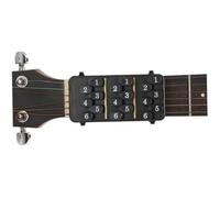 Entrenador de acordes de guitarra, prensador de acordes con una sola mano para guitarra acústica, con fácil cambio de tecla, negro (4, 2x2, 1x0, 9 pulgadas), decoración