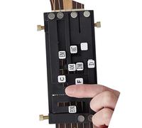 Entrenador de acordes de guitarra, sistemas de aprendizaje para tocar acordes, herramienta de báscula, ayuda de práctica para guitarras, dispositivo portátil de práctica de guitarra para principiantes