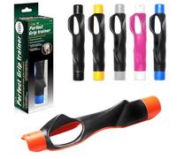 Entrenador de Agarre de Golf, Ayuda para Entrenamiento de Swing de Golf, Ayuda de Entrenamiento de Golf para Corregir la Posición de la Mano, para Aprender Postura de Agarre Correcta (Naranja)