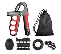 Entrenador de antebrazo, ejercicios de mano para fortaleza, multifunción, con bolsa de transporte, 5 equipos de entrenamiento de fuerza portátiles, ejercicios de dedos para hombres,