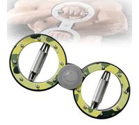 Entrenador de Antebrazo para Boxeo, Rotativo 360°, Resistencia 1-15 lbs Ajustable, Acero Inoxidable Electroplacado, Resistente a la Oxidación, para Boxeo, MMA, Entrenamiento Doméstico(Green)