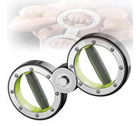 Entrenador de Antebrazo para Boxeo, Rotativo 360°, Resistencia 1-15 lbs Ajustable, Acero Inoxidable Electroplacado, Resistente a la Oxidación, para Boxeo, MMA, Entrenamiento Doméstico(White and green)