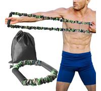 Entrenador de arco con arco, 25, 45, 55 libras, entrenamiento con arco, bandas de fuerza de goma para arco recurvo, tiro con arco compuesto, para principiantes y expertos (camuflaje verde, 45 libras