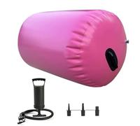 Entrenador De Back Handspring Con Rodillo De Aire, Colchoneta Inflable Para Acrobacias Para Gimnastas Y Animadoras, Equipo De Fitness Portátil Para Casa Y Gimnasio Pink 80 * 100CM