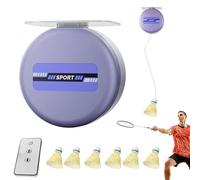 Entrenador de bádminton de Rebote automático - de Retorno de lanzadera de práctica en Solitario para Entrenamiento en casa | Mecanismo de cordón elástico con Base Estable, Equipo de Desarrollo