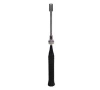 Entrenador de Badminton Racket Swing, Mejora Las Habilidades de los Equipos de Entrenamiento de Bádminton con el Sonido Que Afecta el Sentido Al Aire Libre para los Interiores (Black)