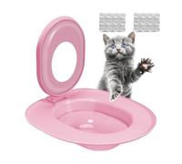 Entrenador De Baño De Gatos - Kit De Entrenamiento Para El Baño De Gatos | Asiento De Inodoro De Entrenamiento Para Ir Al Baño | Trainador De Caja De Para El Baño Gato | Asiento Urinario Reutili