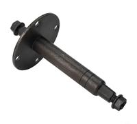Entrenador de bicicleta eje central de metal para bicicleta Tianxin, eje de repuesto con tuercas, distancia entre orificios 60 mm/66 mm, diámetro 17 mm/20 mm, longitud 165-181 mm, negro, accesorios de