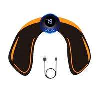 Entrenador De Botín | Equipo De Entrenamiento De Cadera De 25.5 Cm | Herramienta De Entrenamiento De Fuerza Portátil | Ejecutor De Glúteos PU EMS Con 19 Modos Máquina De Elevación De Tope Recargable P