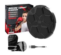 Entrenador de boxeo inteligente para niños | Máquina de boxeo musical con LED para colgar en la pared - Equipo de fitness doméstico para niñas, jóvenes, adolescentes, hombres y mujeres