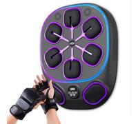 Entrenador de boxeo montado en la pared con pantalla LED, seguimiento de golpes en tiempo real, sincronización de música, múltiples modos de entrenamiento y objetivos para uso en gimnasio en casa