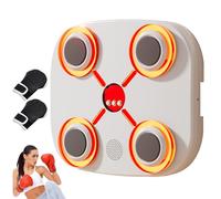 Entrenador de Boxeo Programable | Equipo de Entrenamiento Interior de 3 Velocidades con Luz LED - Entrenador Boxeo Musical Inteligente | Para Hombres Mujeres Niños Niñas Adolescentes Hijos Familia Ami