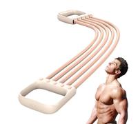Entrenador de brazos para mujer, entrenamiento de fuerza de brazos, bandas de resistencia de ejercicio de 5 plumas, dispositivo de entrenamiento muscular ajustable para entrenamiento de agarre, brazos